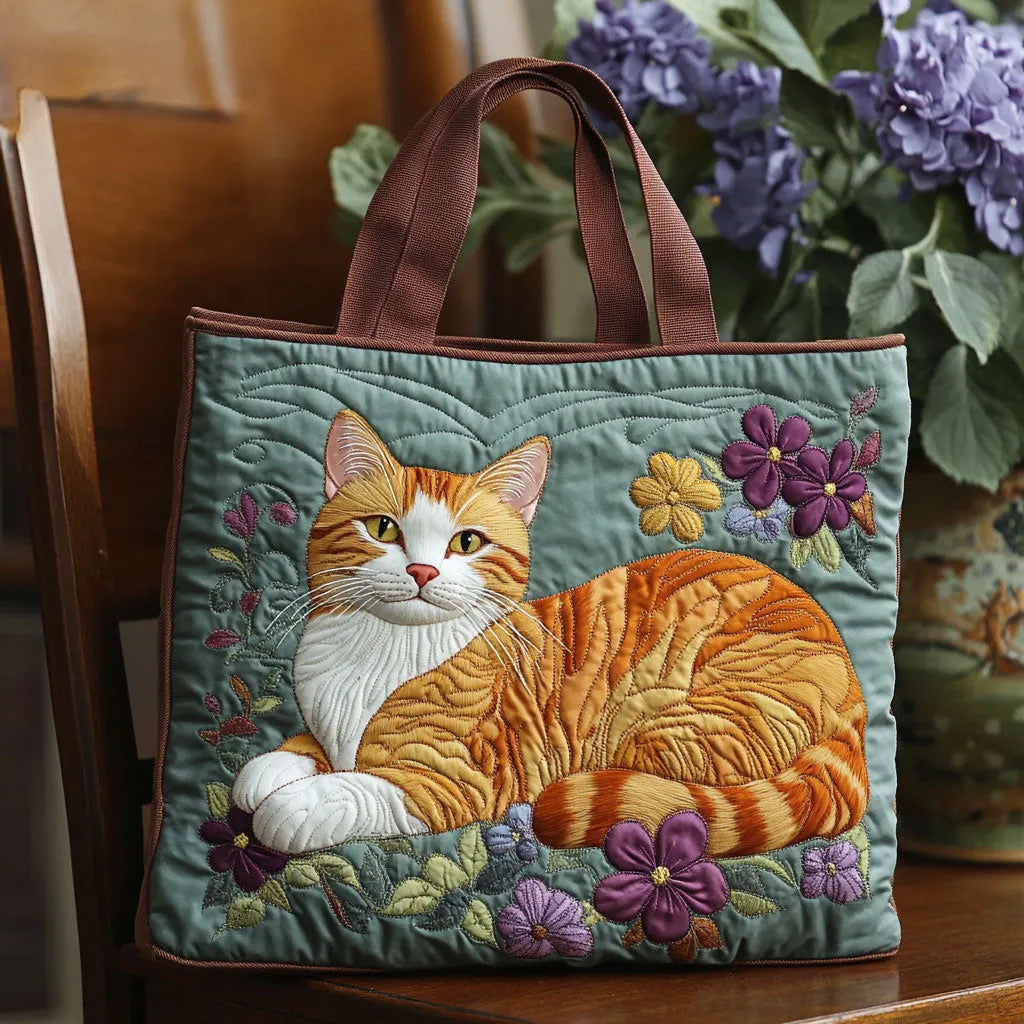 Serena | Sac Matelassé Chat Marron