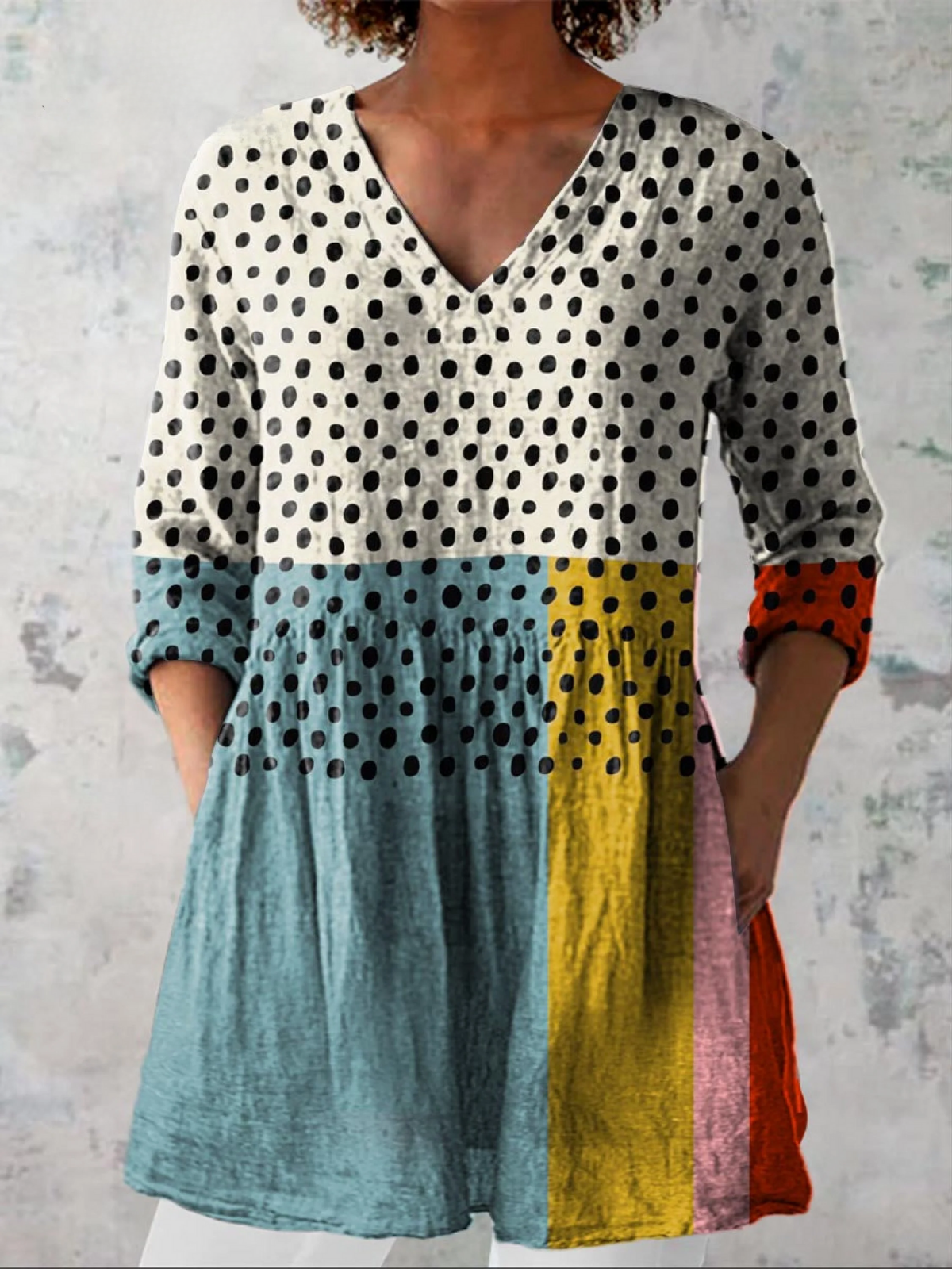 Nola | Chemise Longue à Imprimé Expressif