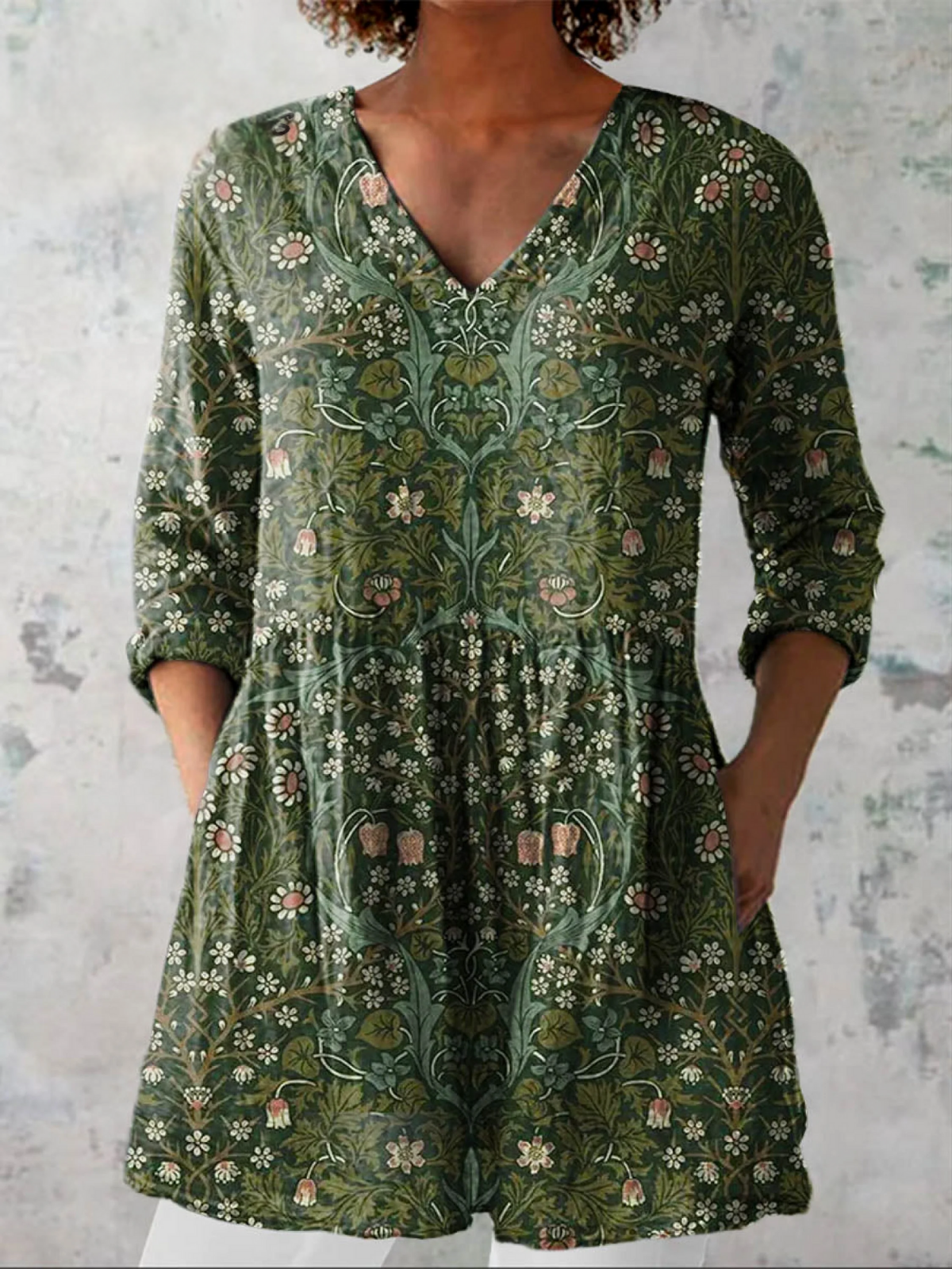 Skye | Chemise Longue à Imprimé Expressif