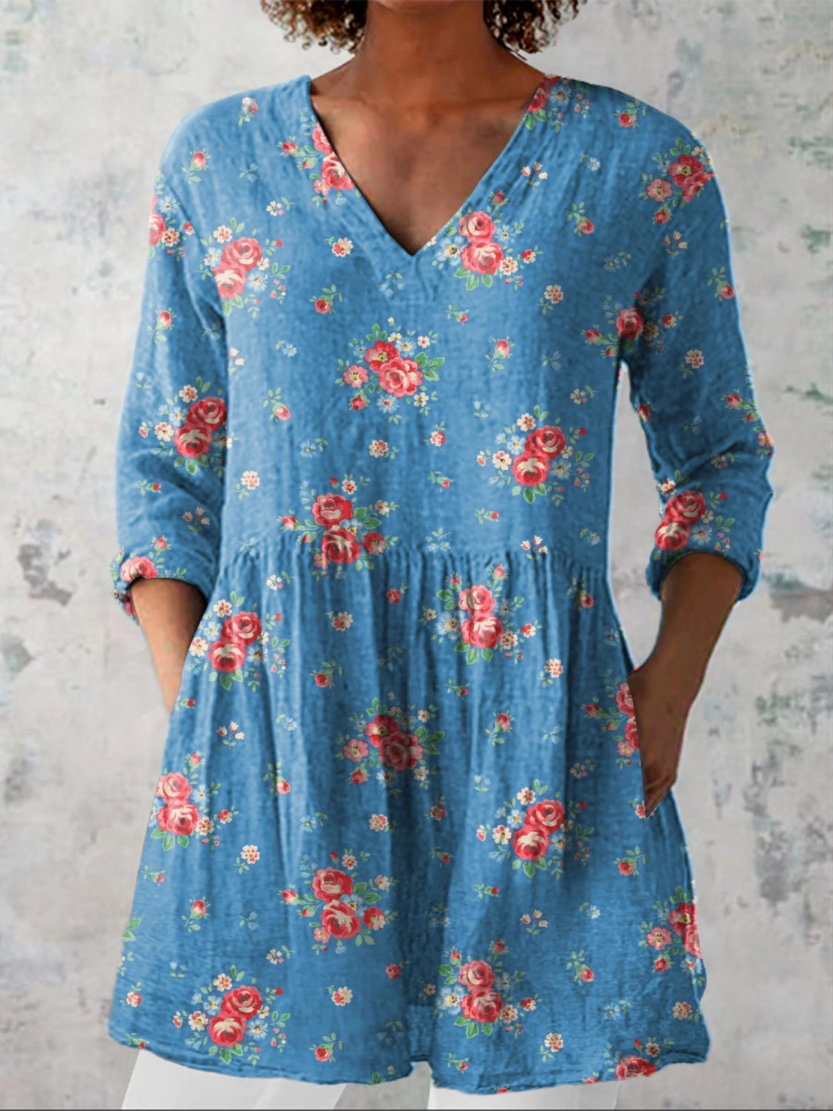 Ayla | Chemise Longue à Imprimé Expressif