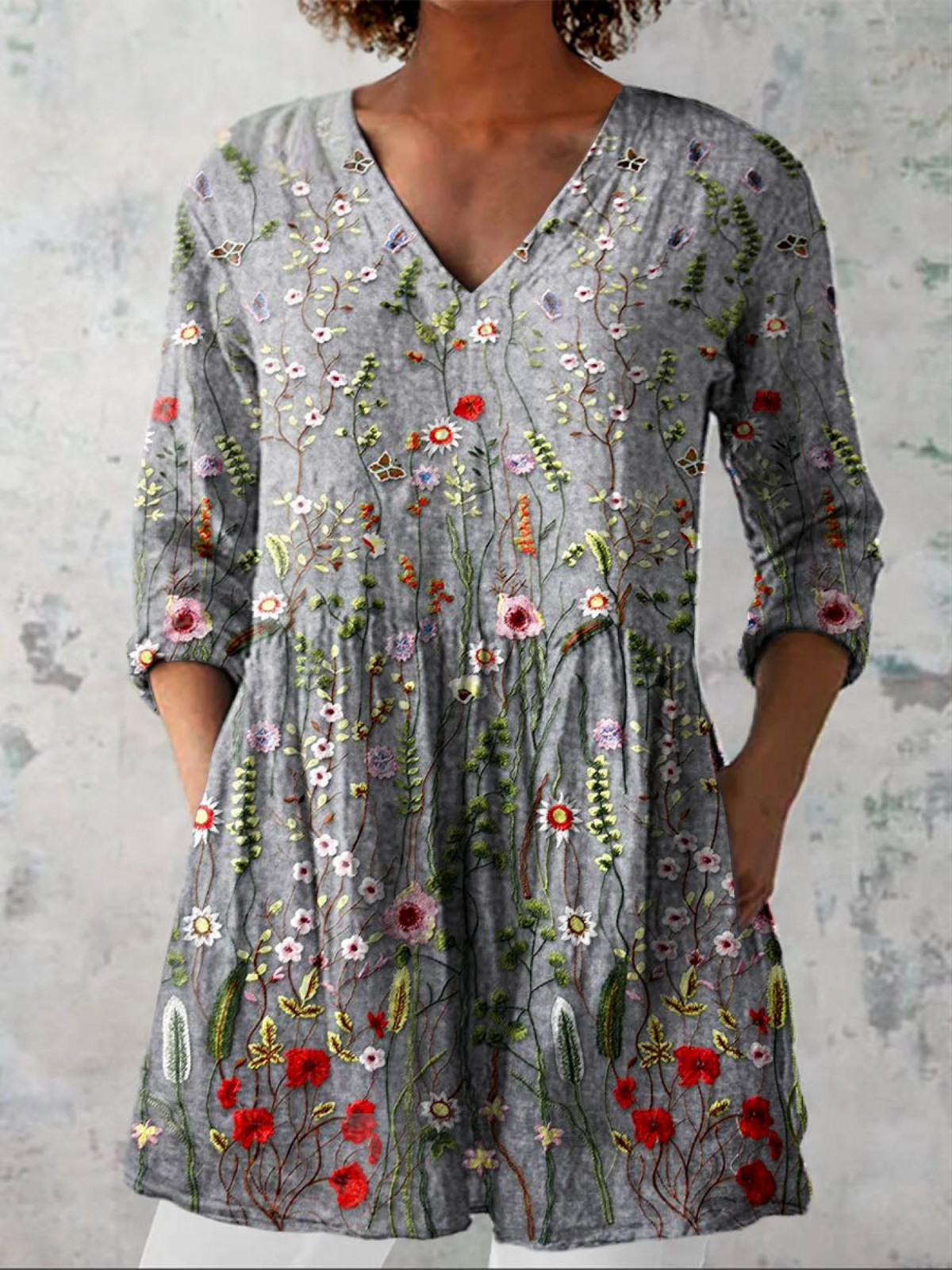 Sloane | Chemise Longue à Imprimé Expressif