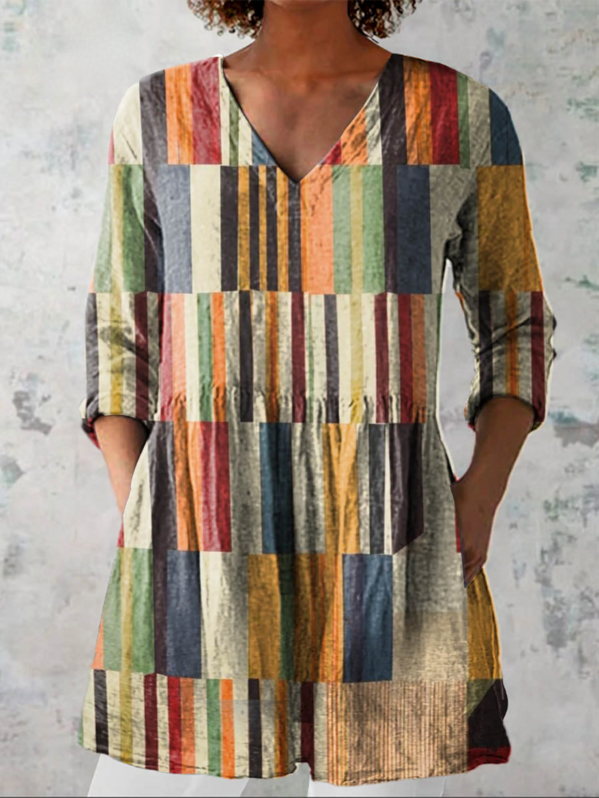 Avery | Chemise Longue à Imprimé Expressif