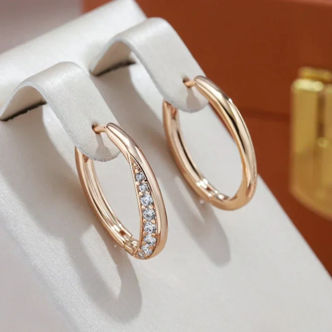 Livia | Boucles d'Oreilles Dorées Chic