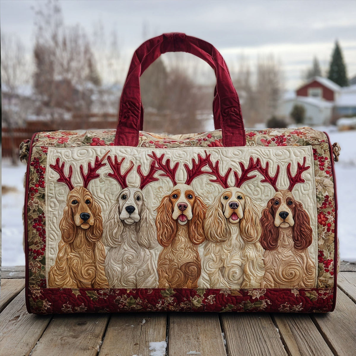 Greta | Sac de Voyage Matelassé Cocker Spaniel