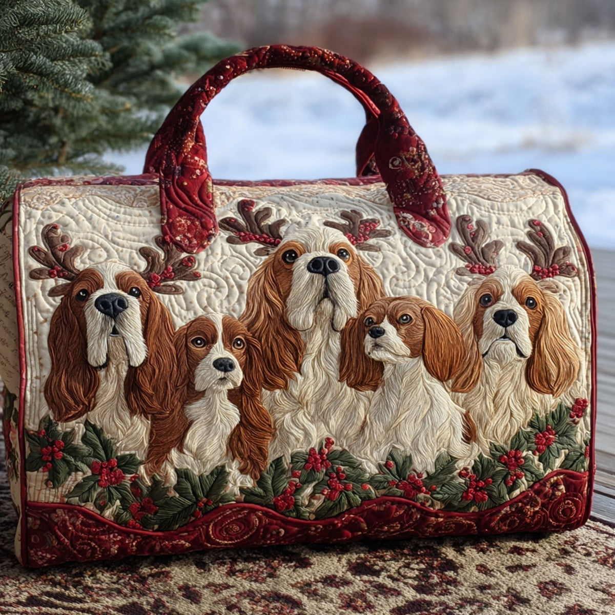 Linda | Sac de Voyage Matelassé Cocker Spaniel