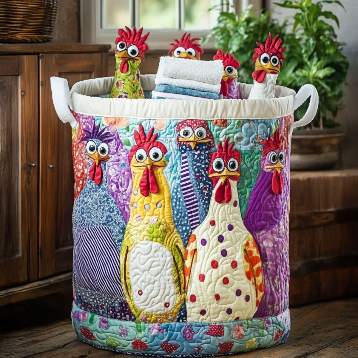Poule | Panier à Linge Fait Main