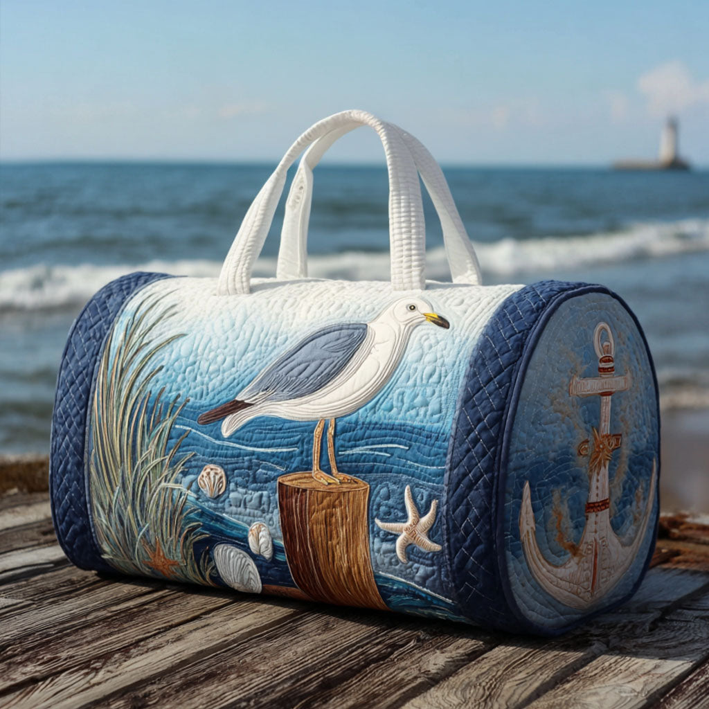 Livia | Sac de Voyage Matelassé Mouette sur la Côte