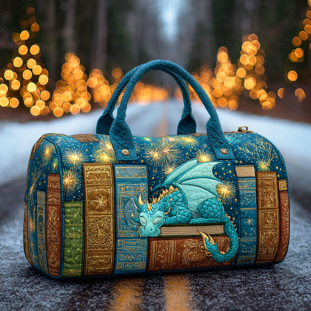 Isotta | Sac de Voyage Matelassé Dragon et Livres Anciens