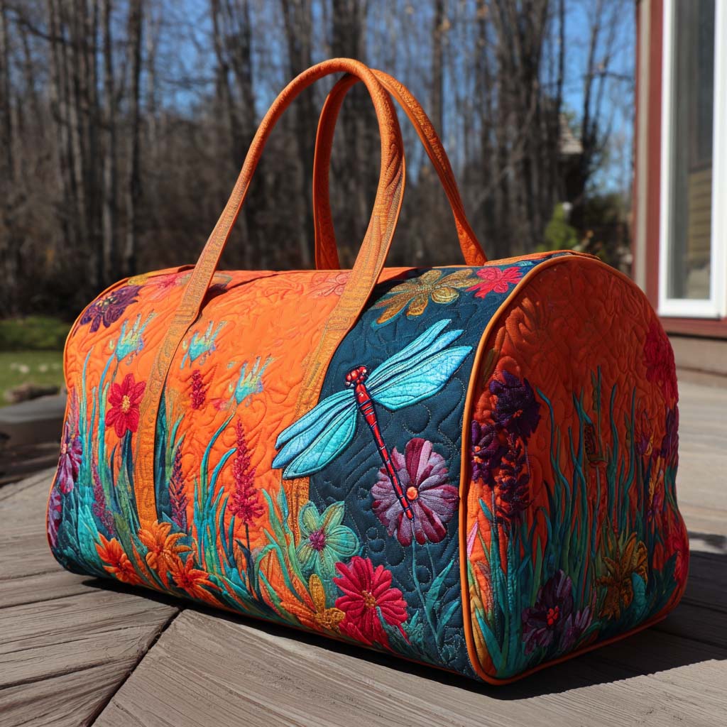 Noemi | Sac de Voyage Matelassé Jardin Fleuri