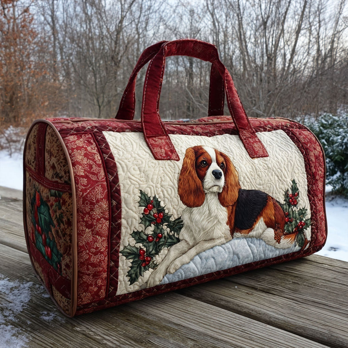Ines | Sac de Voyage Matelassé Cocker Spaniel