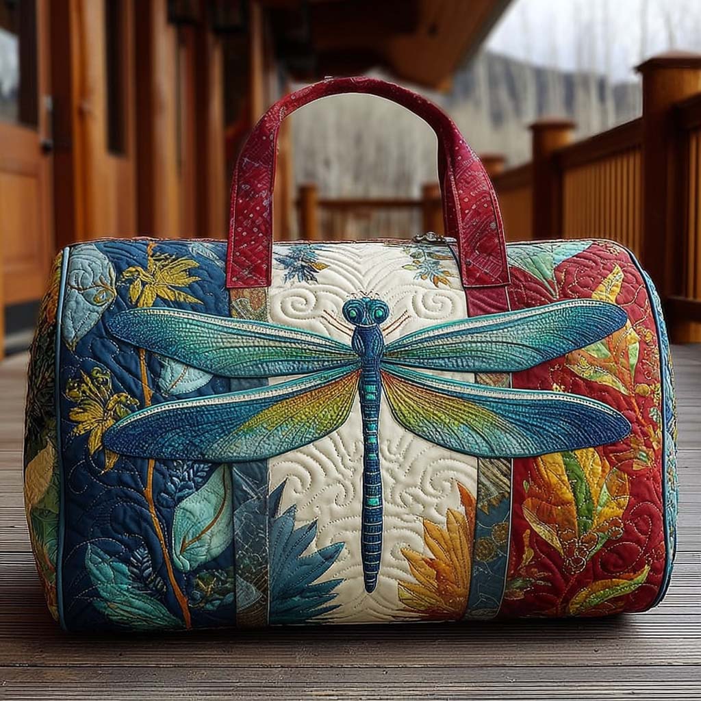 Fiammetta | Sac de Voyage Matelassé Papillons en Vol