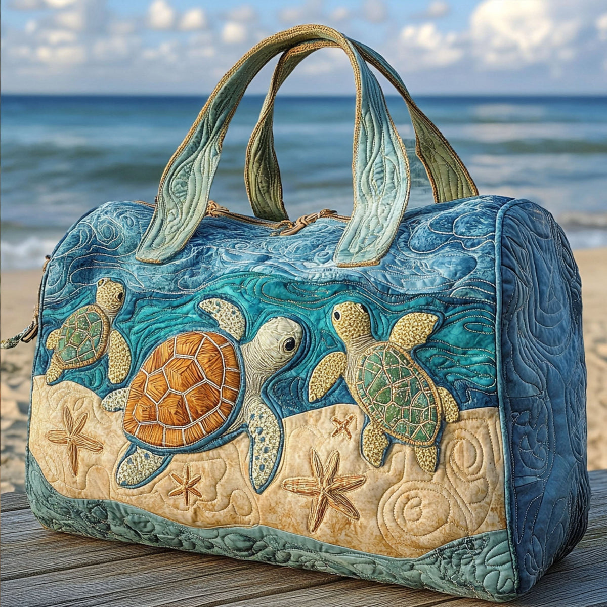 Margherita | Sac de Voyage Matelassé Tortue Curieuse