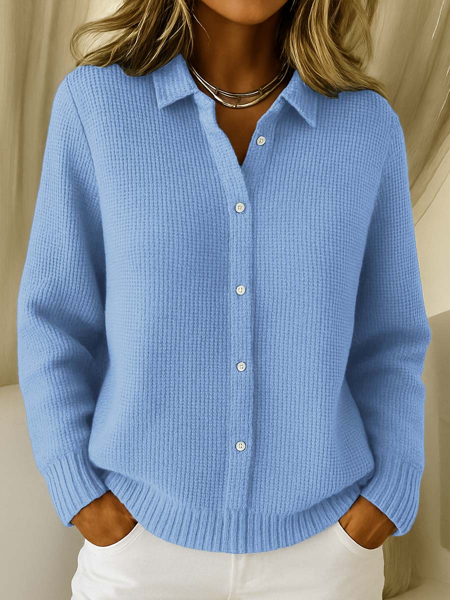 Diletta | Cardigan en Maille Texturée à Boutons