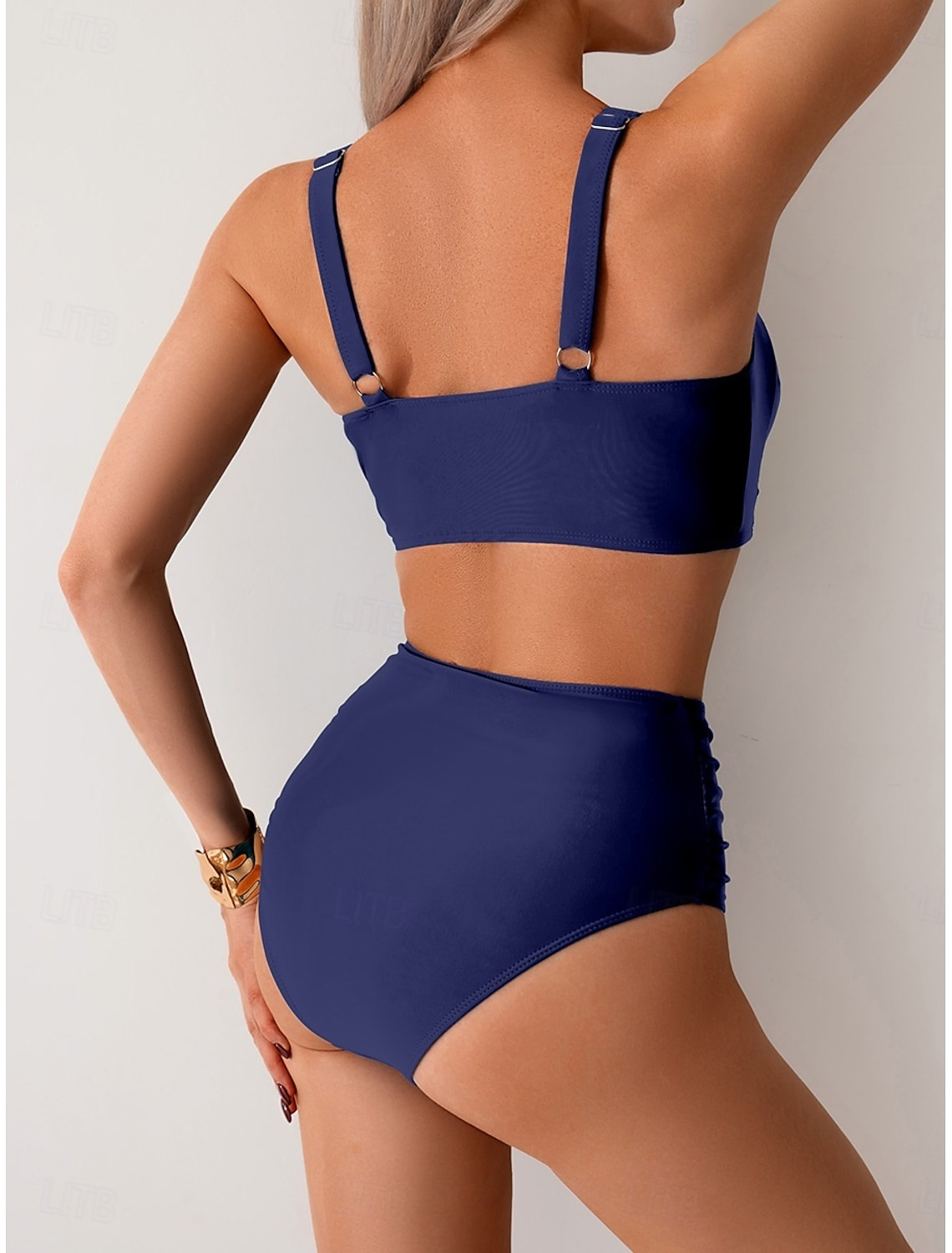 NICOLE | Bikini en tissu froncé