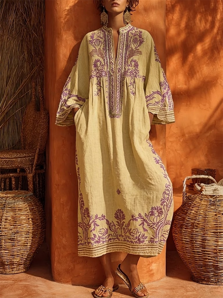 ZAHARA | Robe maxi fleurie bohème