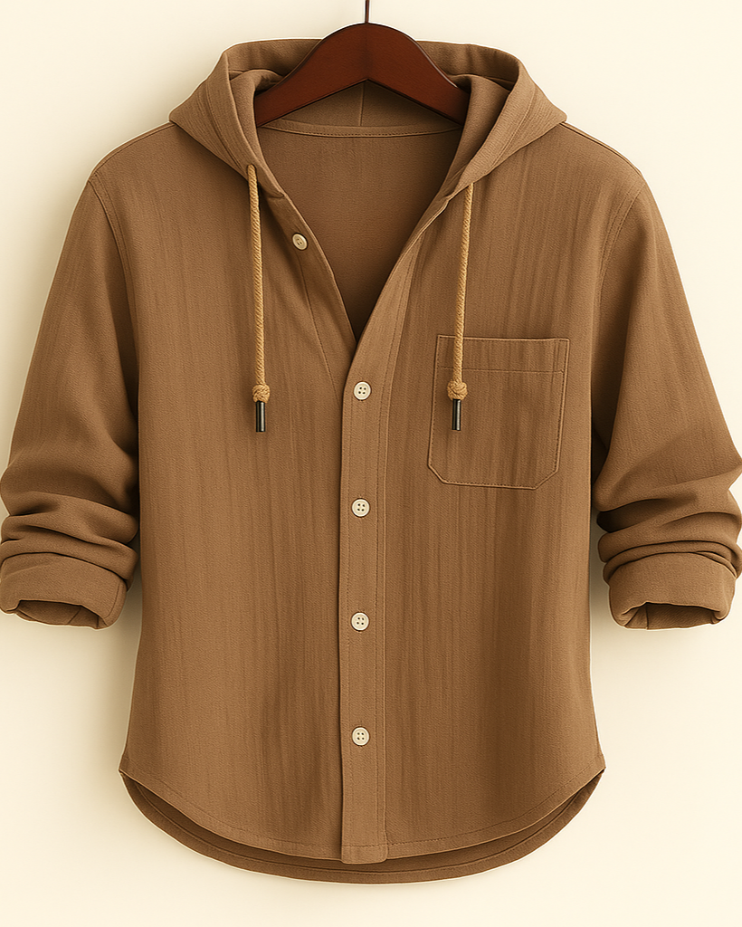 LORENZ | Chemise à capuche en coton