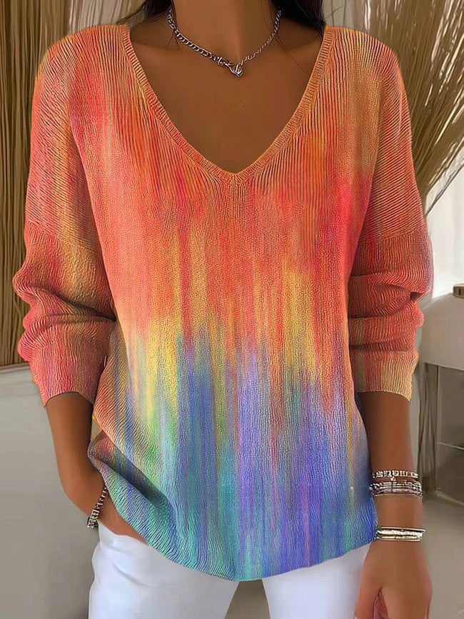 Nicolene | Pull Col V Coloré