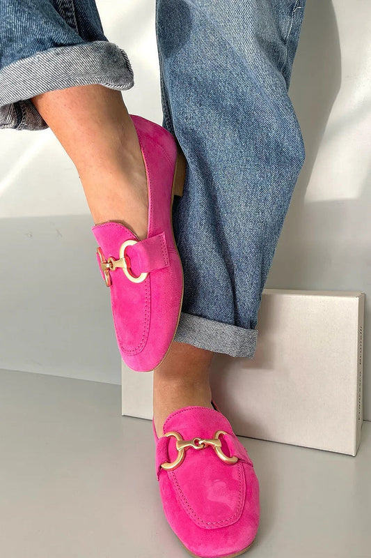 Diane | Mocassins Slip-On à Boucle Métallique