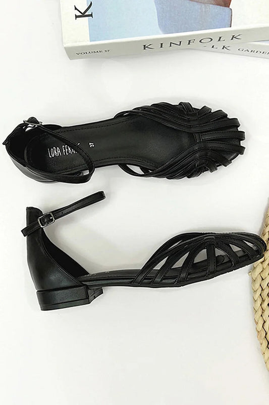 Sandales chic unies avec boucle