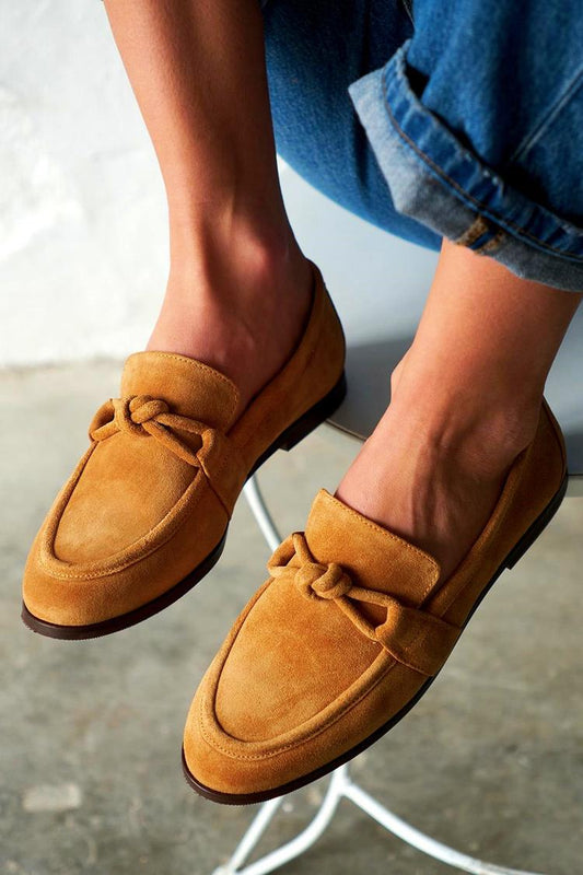 Anaïs | Mocassins Bout Rond Tressés