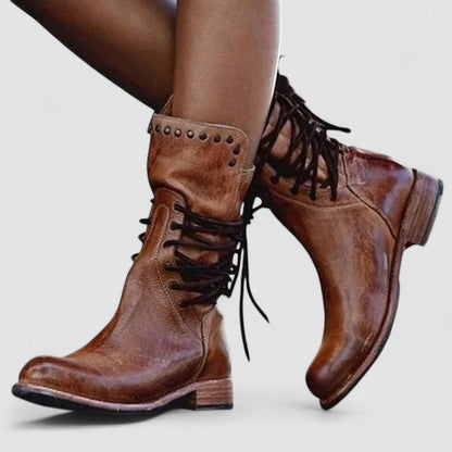 Rachele | Bottines Western Vintage à Lacets