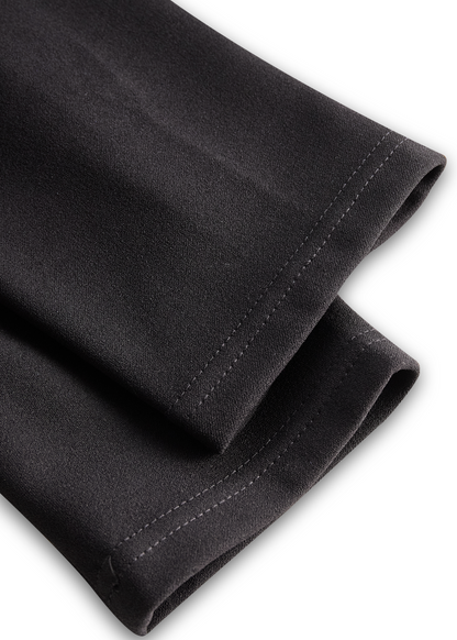 DALIA | Robe élégante à col mao et ceinture