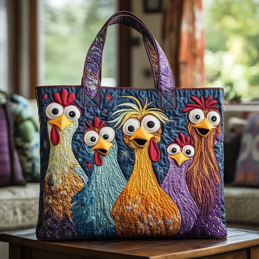 Giulia | Sac Matelassé Cinq Poules Colorées