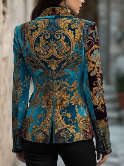 Célestine | Blazer en Velours Baroque Bohème