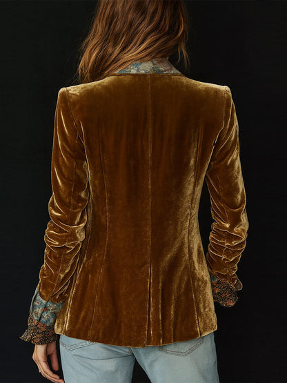 Marcelline | Blazer Patchwork Fleuri Vintage
