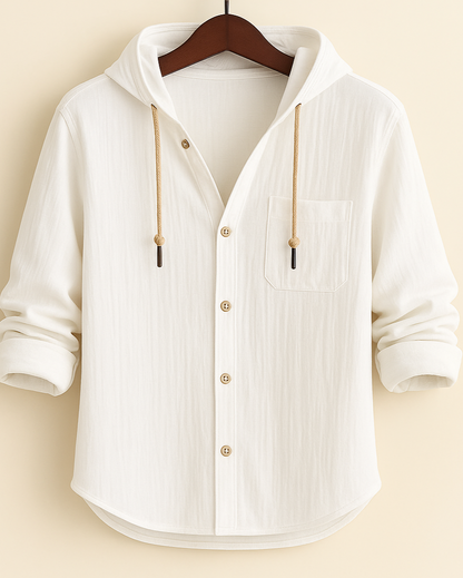 LORENZ | Chemise à capuche en coton