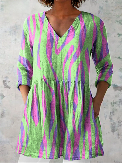 Mira | Chemise Longue à Imprimé Expressif