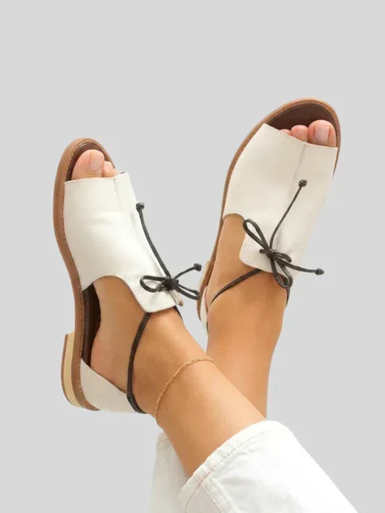 LILLIANA | SANDALES EN CUIR À LANIÈRES