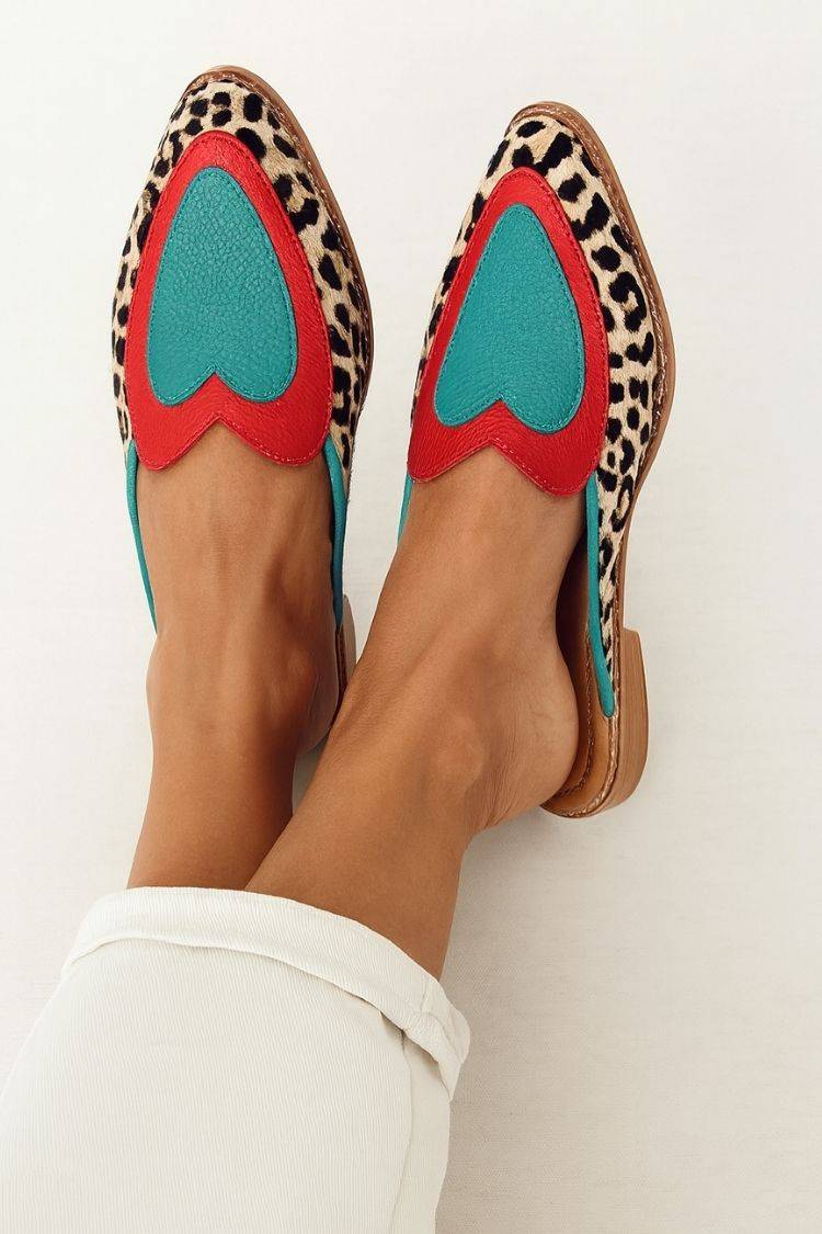 Albane | Mocassins Slip-On Léopard à Cœur