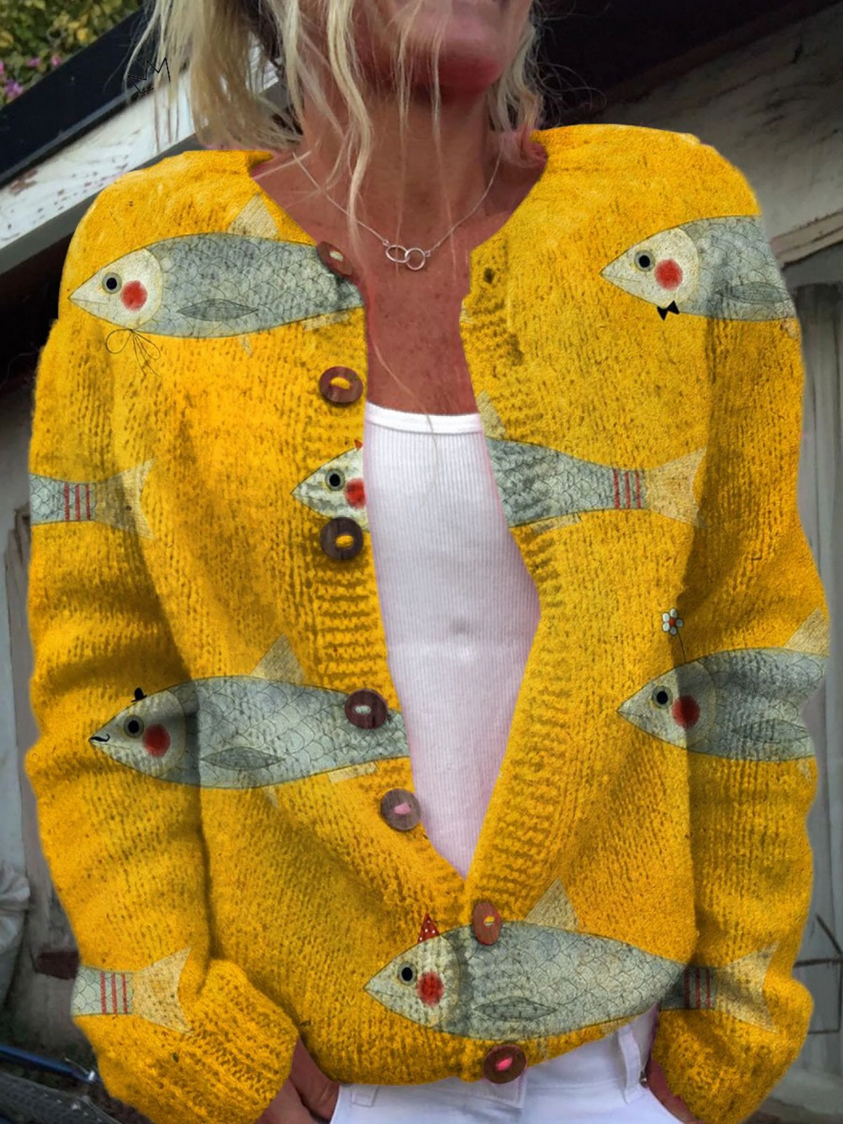 Maddalena | Cardigan en Maille Vintage