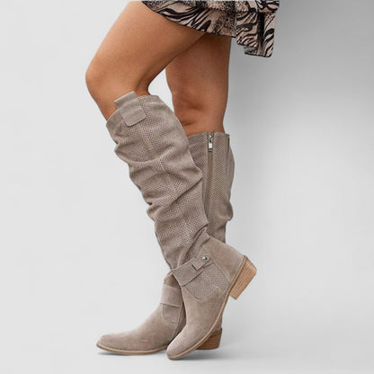 Giorgia | Bottes Western Hautes Effet Slouch