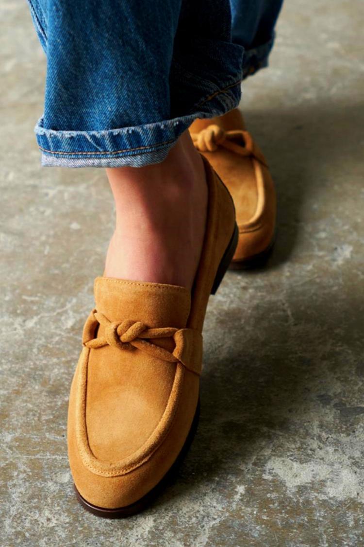 Anaïs | Mocassins Bout Rond Tressés