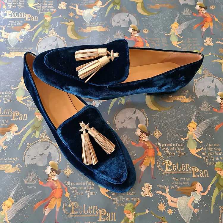 Mocassins plats slip-on rétro