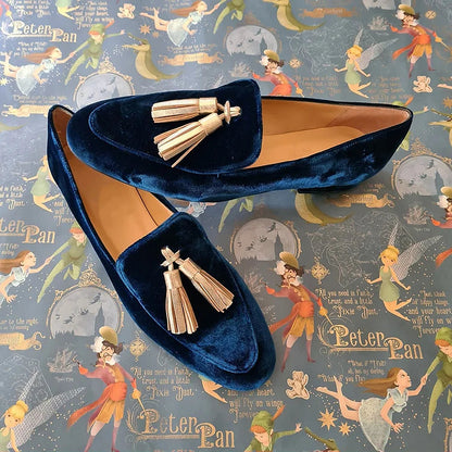 Mocassins plats slip-on rétro