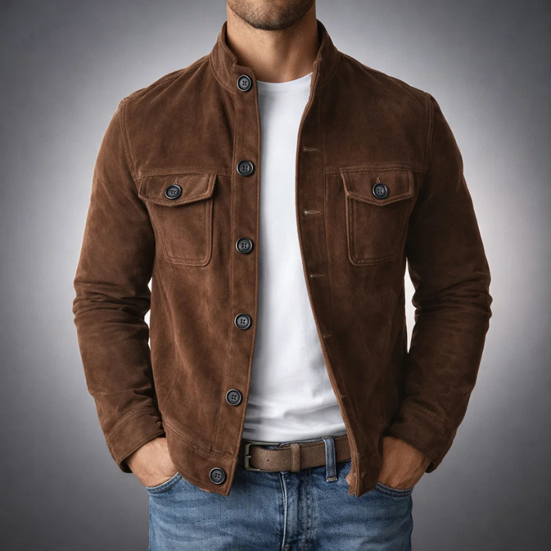 Tommaso | Blouson Bomber en Daim Premium