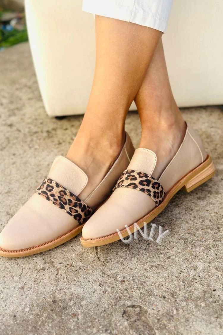 Gabrielle | Mocassins Slip-On Léopard Beige