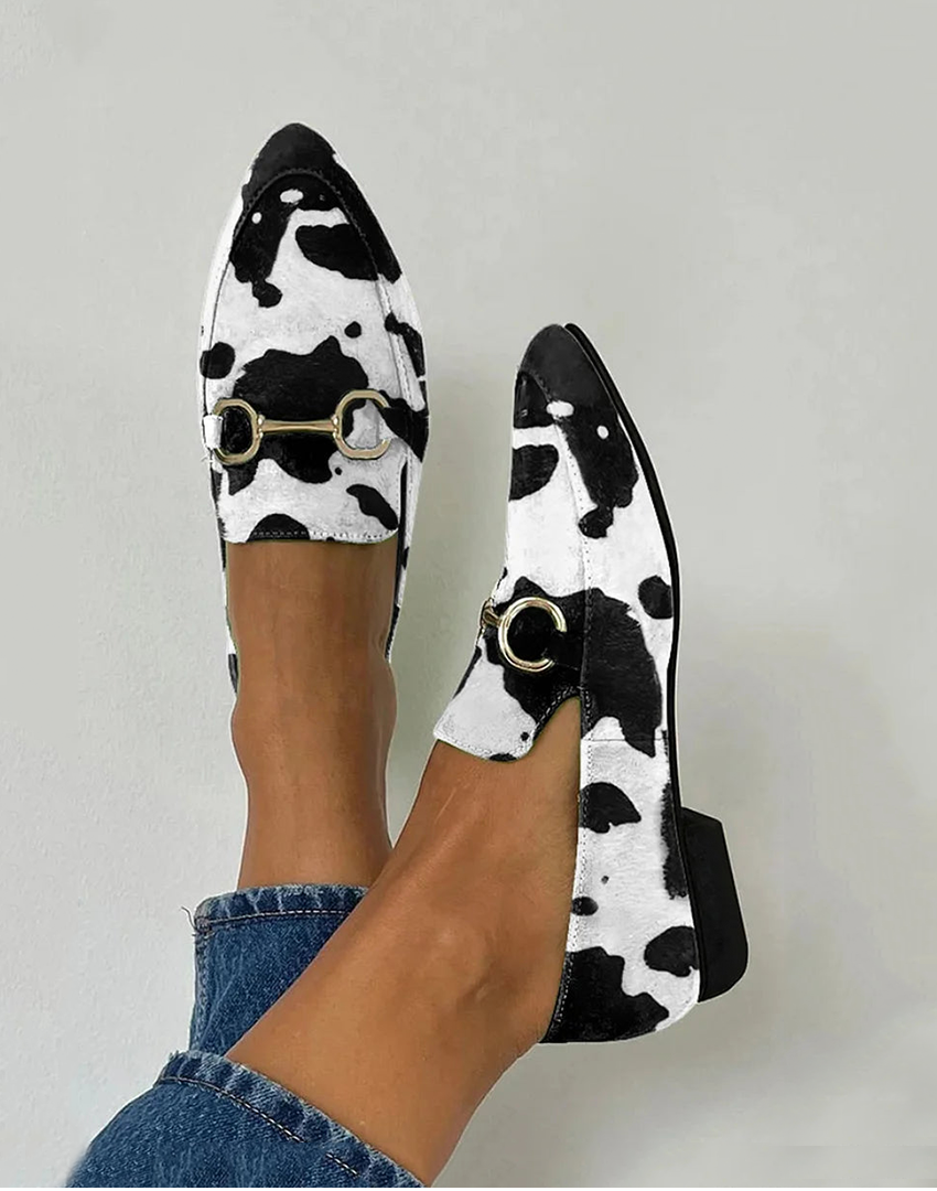 Lucia | Mocassins Imprimés à Boucle