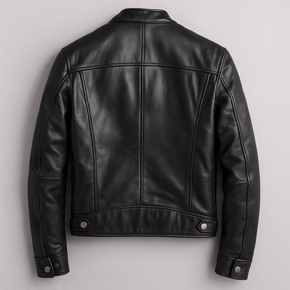 RECIO | Veste vintage en cuir zippée