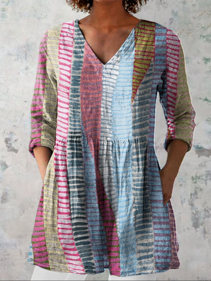 Noa | Chemise Longue à Imprimé Expressif