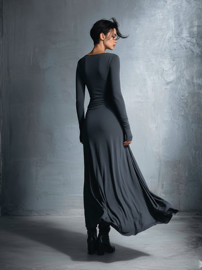 Naiara | Robe Longue à Nœud Latéral