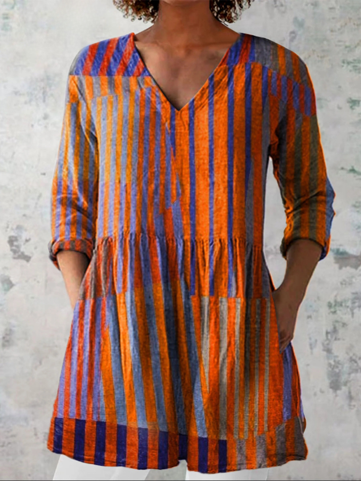 Elowen | Chemise Longue à Imprimé Expressif