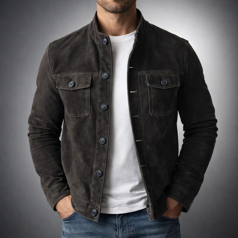 Tommaso | Blouson Bomber en Daim Premium
