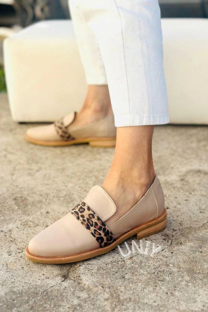 Gabrielle | Mocassins Slip-On Léopard Beige