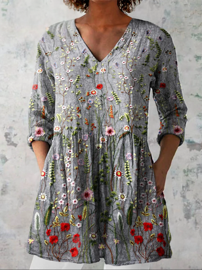 Sloane | Chemise Longue à Imprimé Expressif