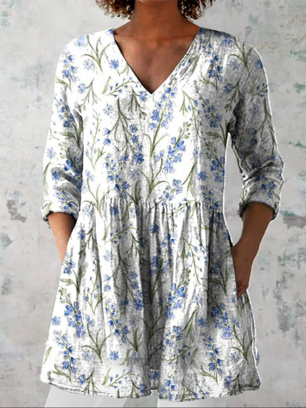 Brielle | Chemise Longue à Imprimé Expressif