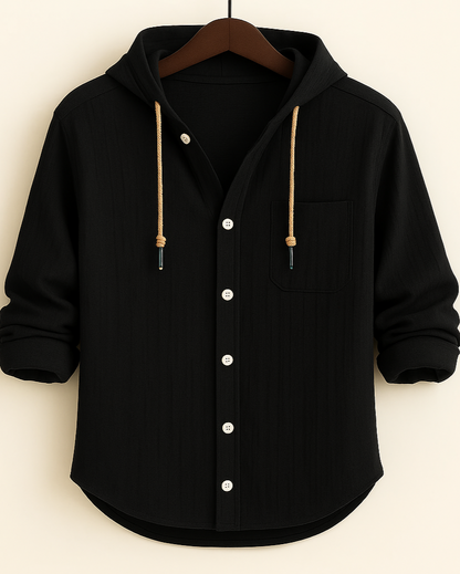 LORENZ | Chemise à capuche en coton